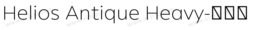 Helios Antique Heavy字体转换